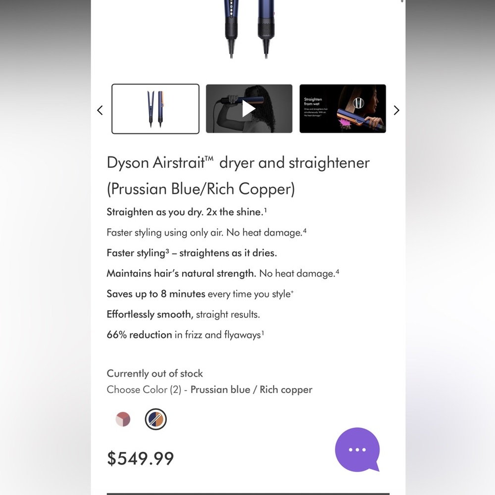 Authentic Dyson air straight - Picture 2 of 7